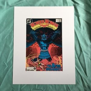 Wonder Woman Cover comic Art matted DC Comics